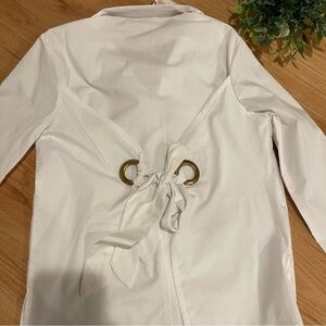 Chicwish Button Up Shirt Tie on the Back Sz Medium